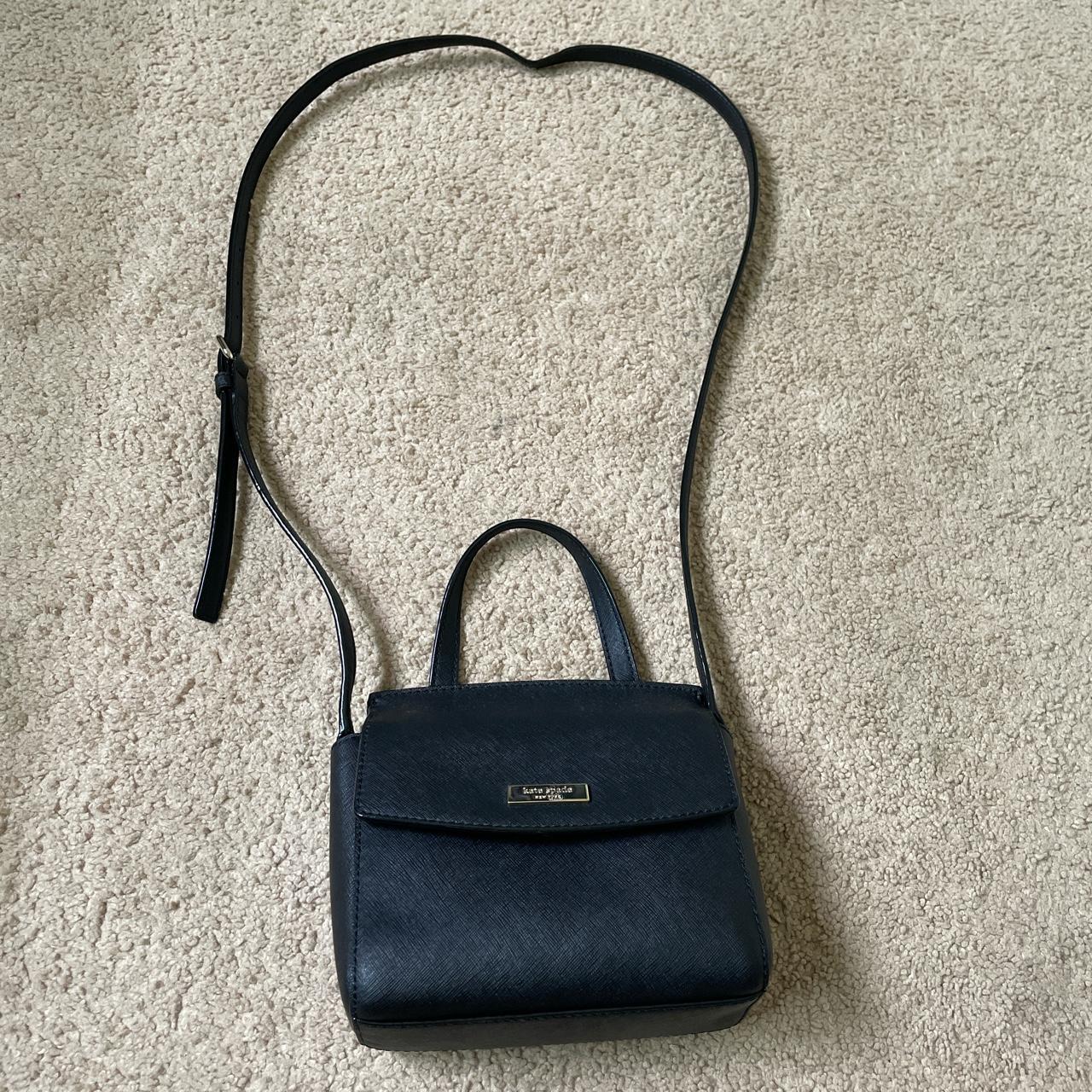 kate spade crossbody black purse small and cute for - Depop