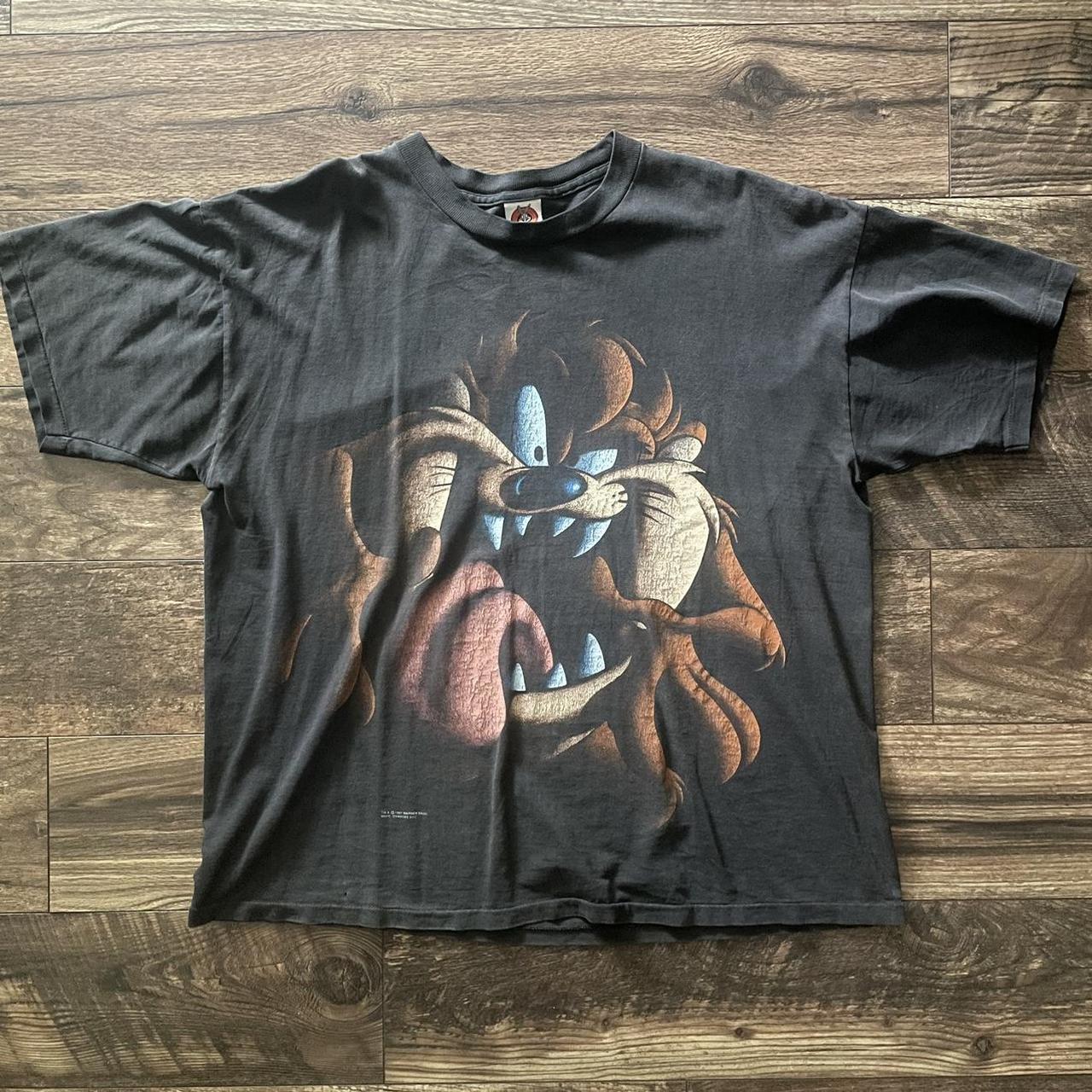 Taz Shadow Blackout Vintage 90s Size: XL P2P: | Depop