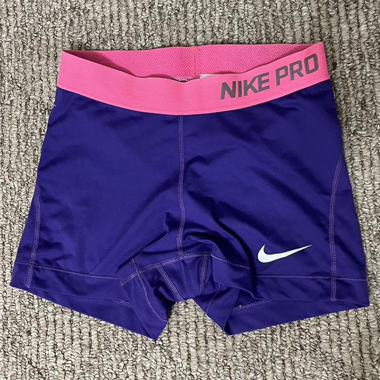 colorful nike pro shorts women