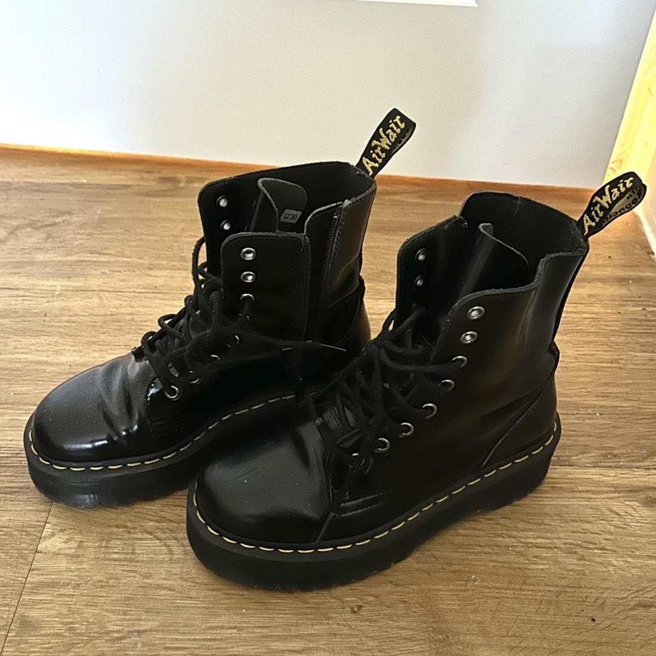 JADON BOOT SMOOTH LEATHER PLATFORMS, online for 200$... - Depop