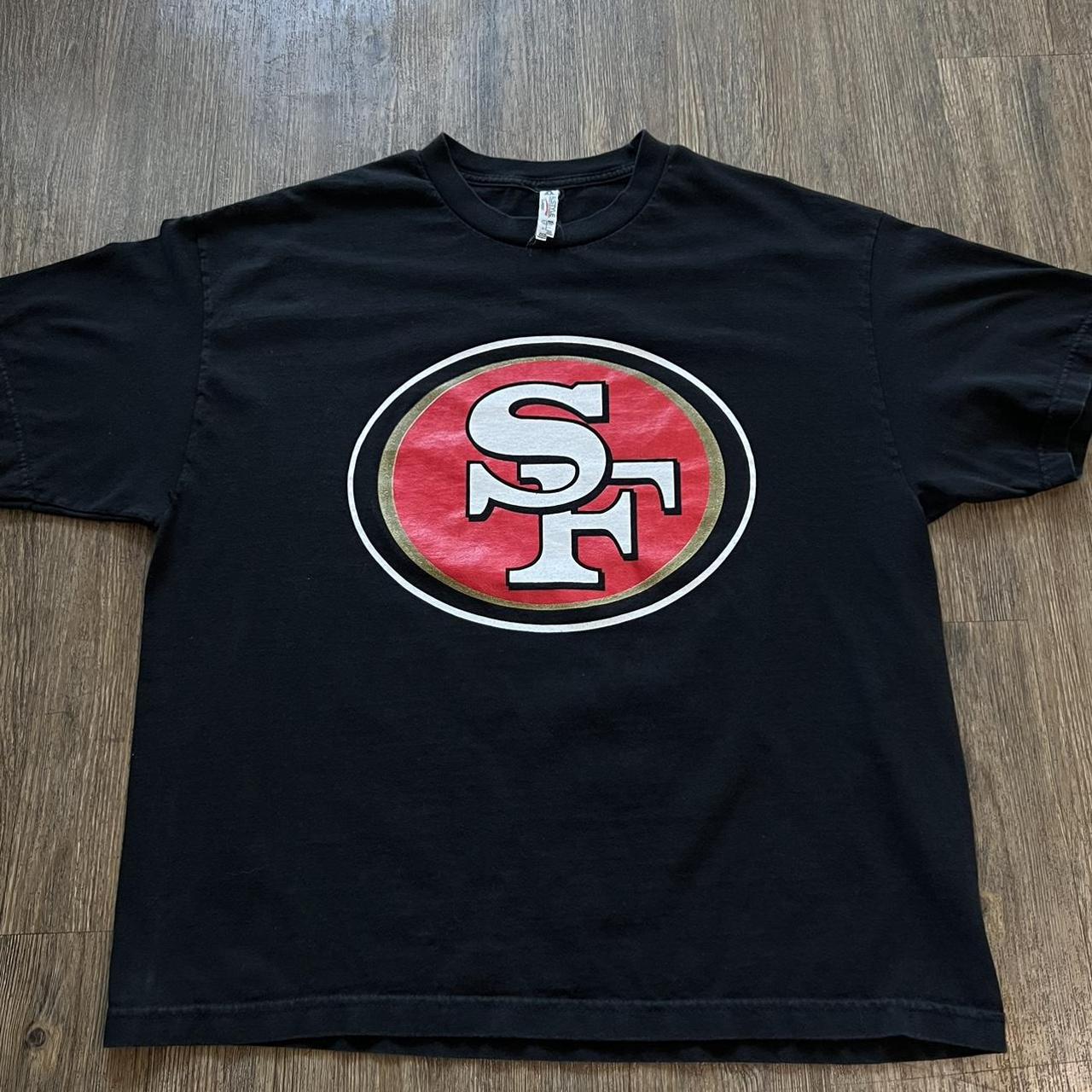 Team Apparel San Francisco 49ers v neck women's t - Depop