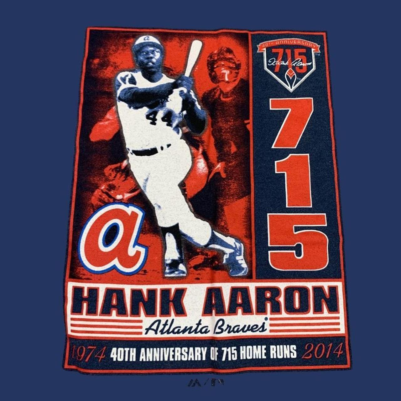 ML1808 #44 Hank Aaron Atlanta Braves Grey Cool Base - Depop