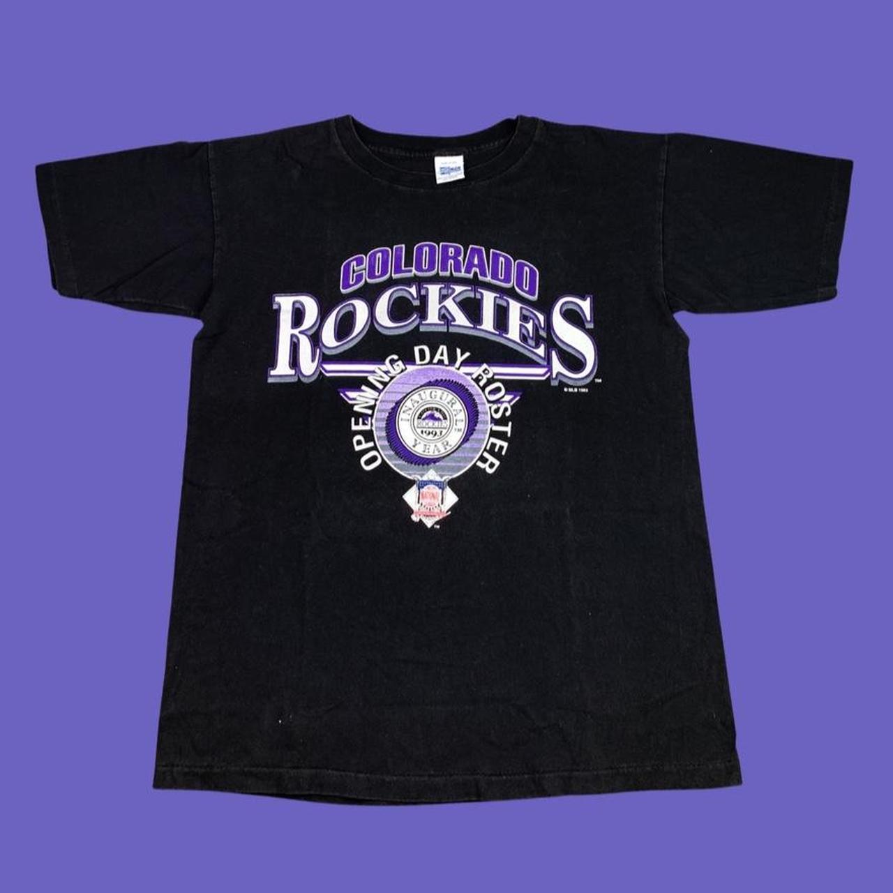 Vintage 1993 Colorado Rockies T-Shirt Size Medium