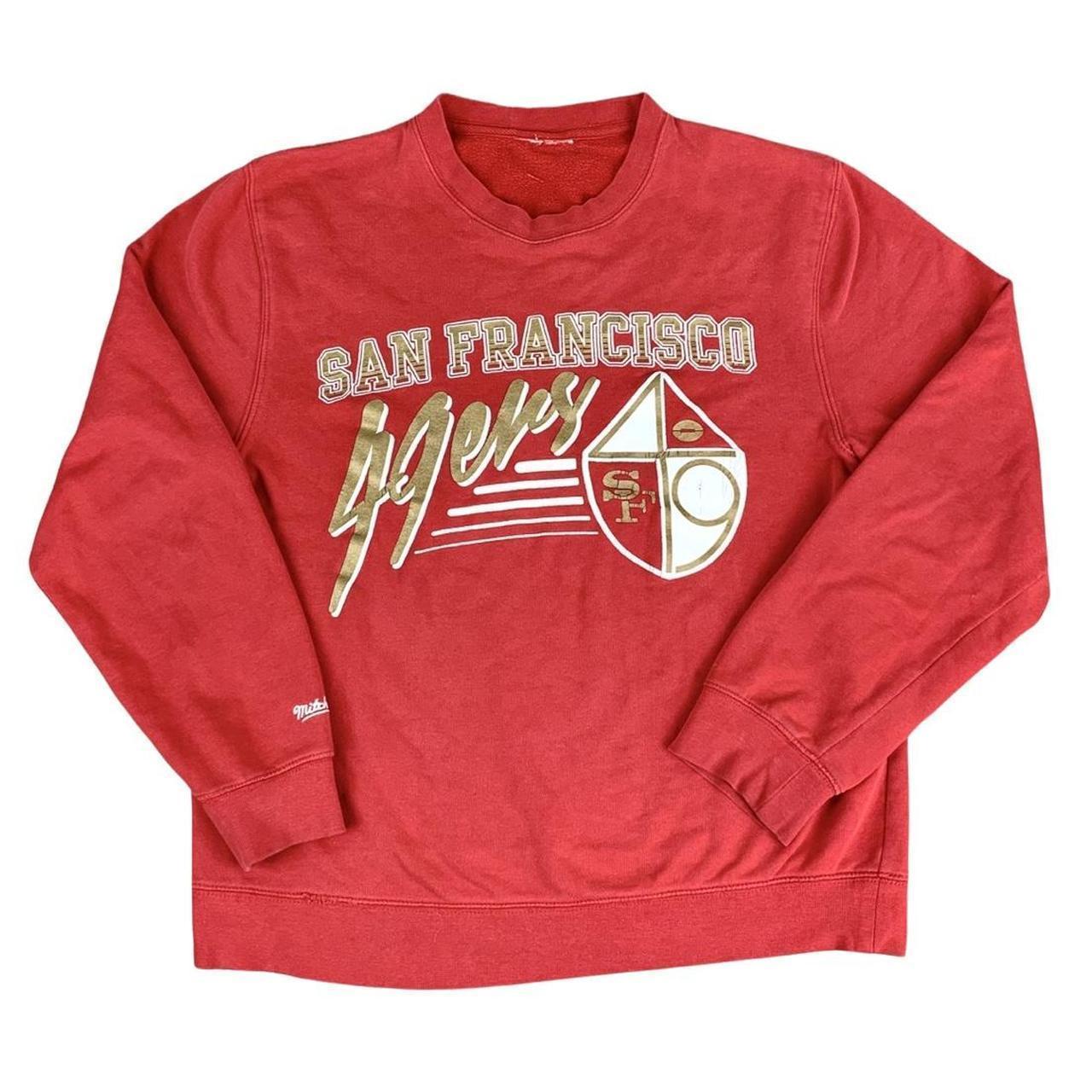 mitchell and ness 49ers crewneck