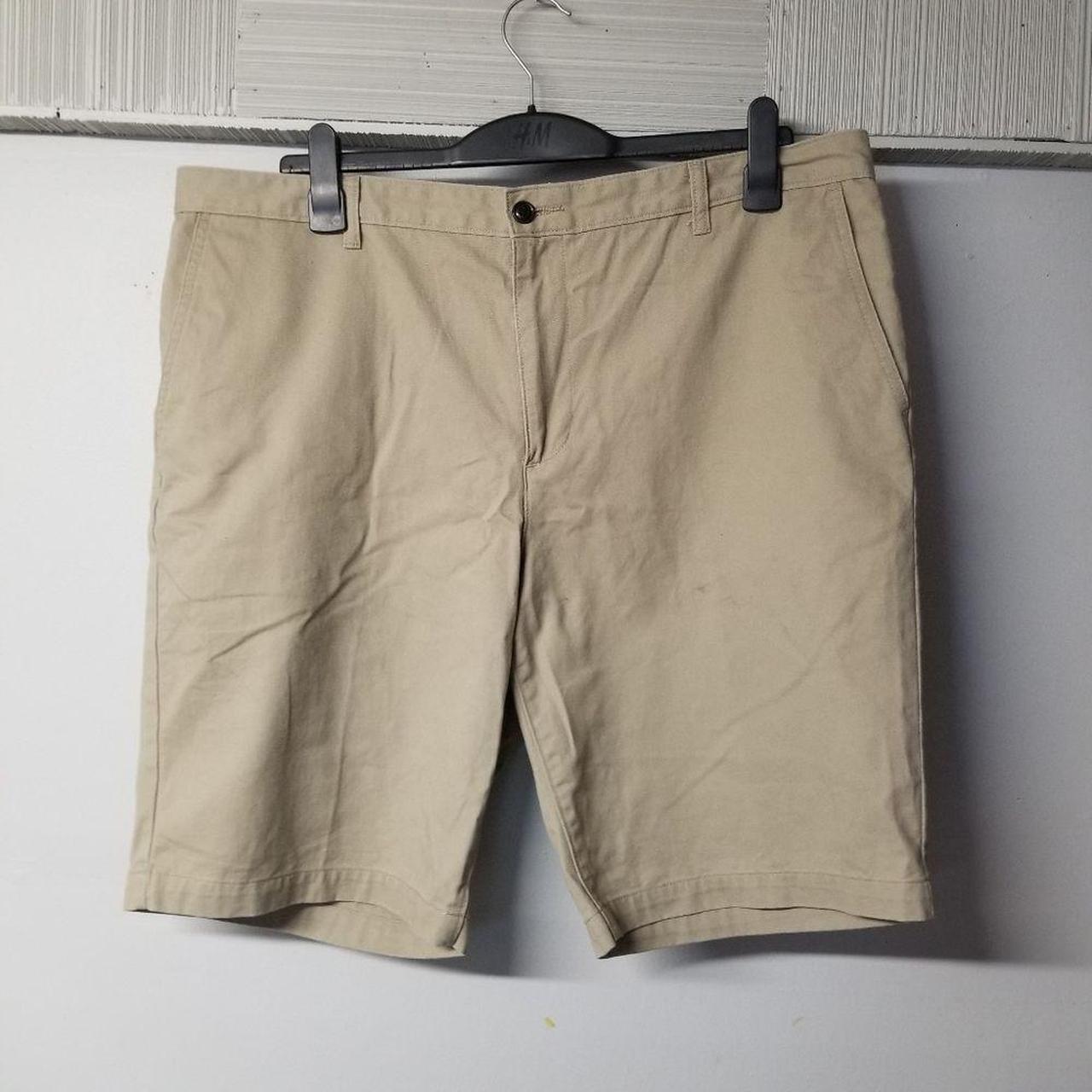 Dockers Khacki Tan mens size 40 shorts light spots... - Depop