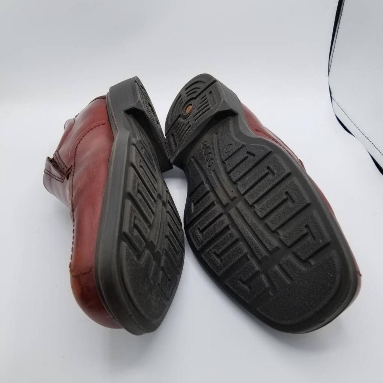 Ecco Mens Berlin Loafers Shoes Brown Leather SlipOn... Depop