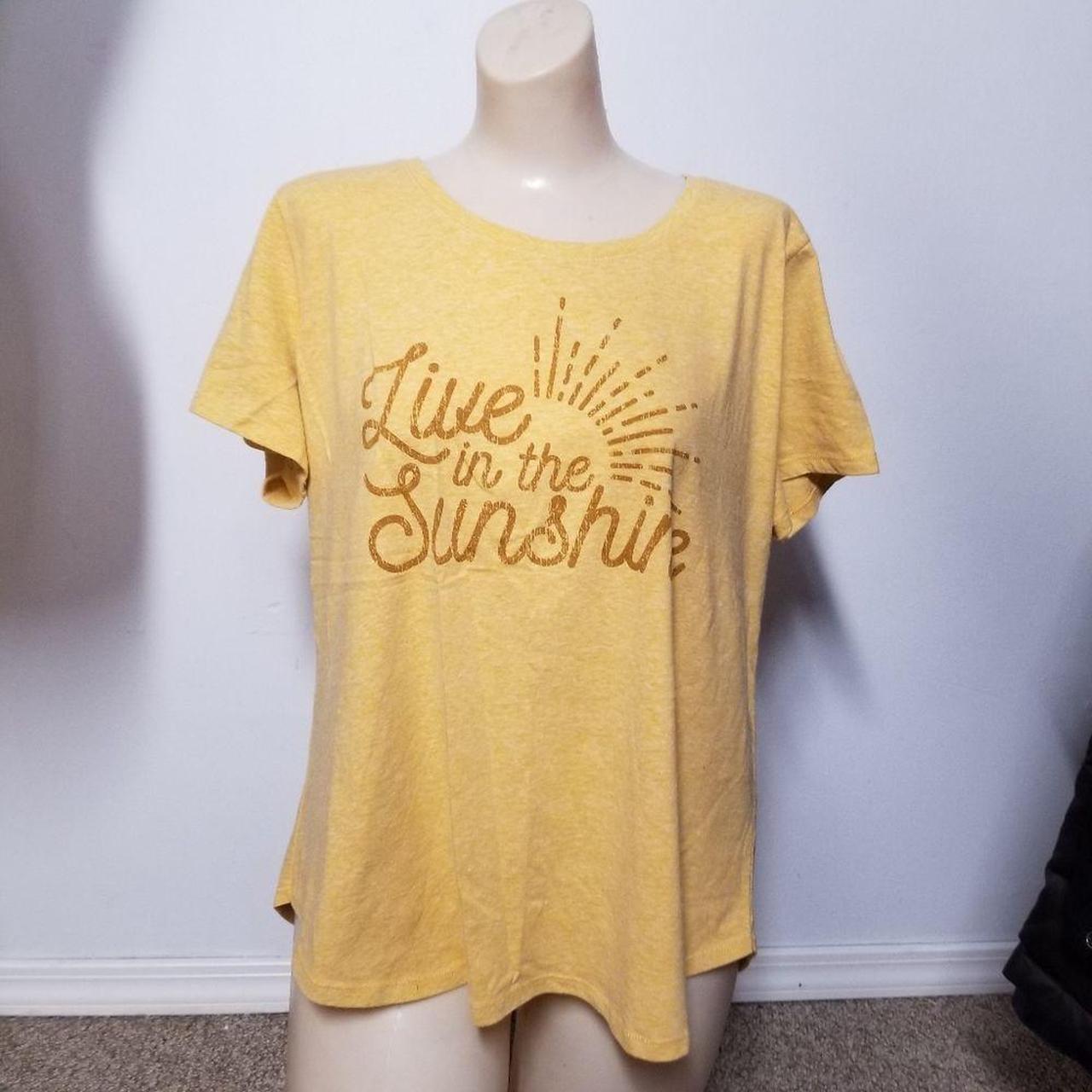 Women's Yellow Tshirt Depop