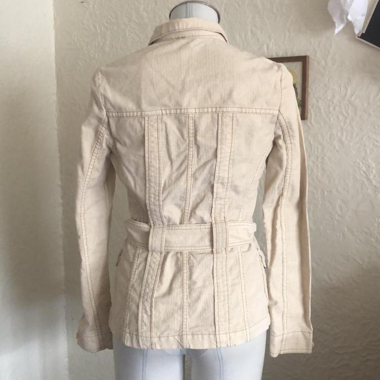 Blue Cult Cream Corduroy Jacket Super cute... - Depop