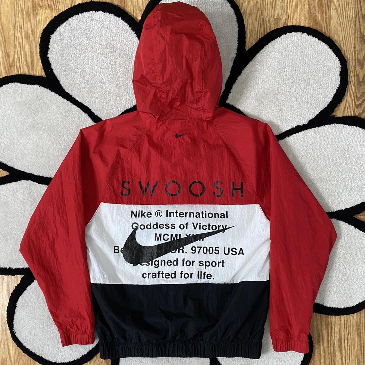 nike double swoosh red