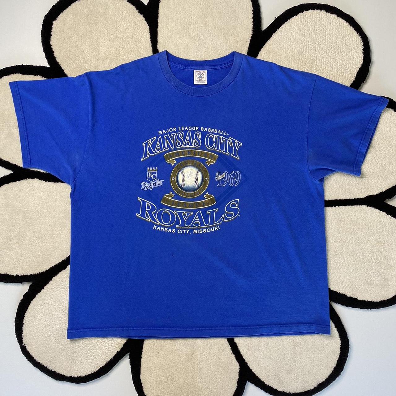 Major League Baseball Kansas City Royals retro logo T-shirt