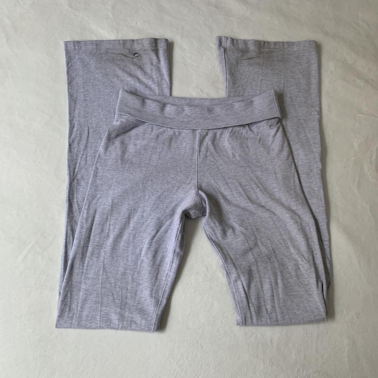 brandy melville gray priscilla flare leggings -... - Depop