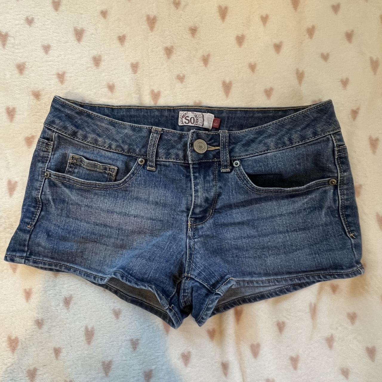 SO Clothing Women's Blue Shorts | Depop