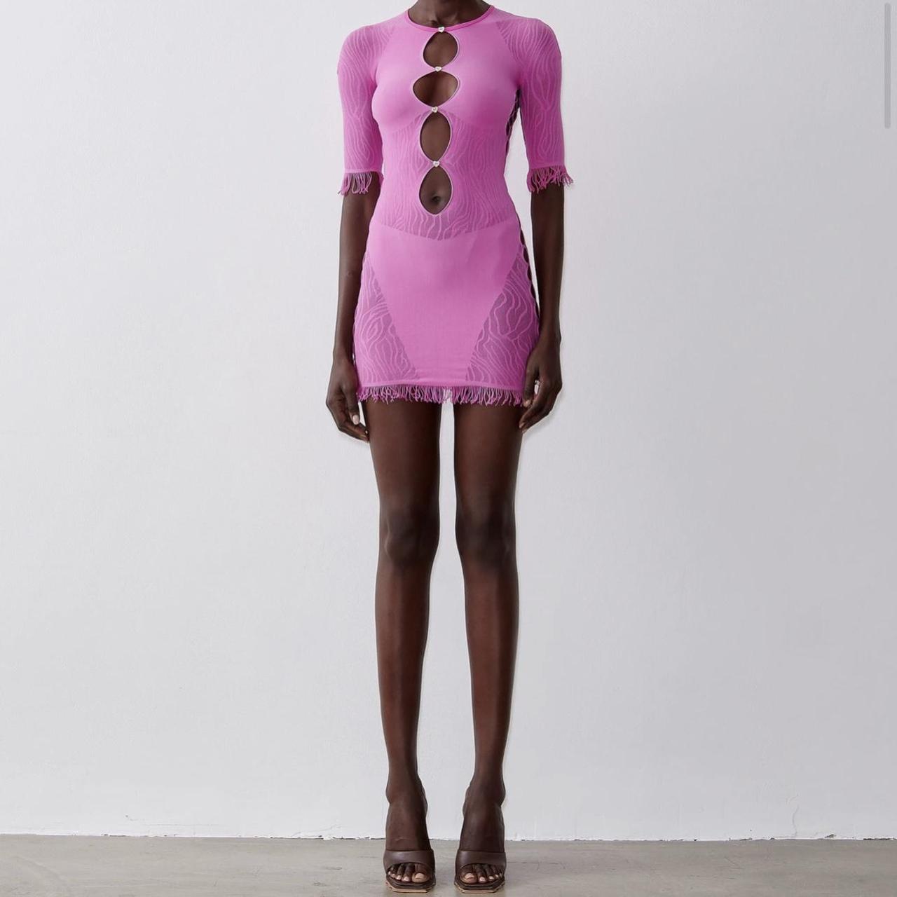 MIRANDA POSTER GIRL DRESS FUCHSIA Size One Size... Depop