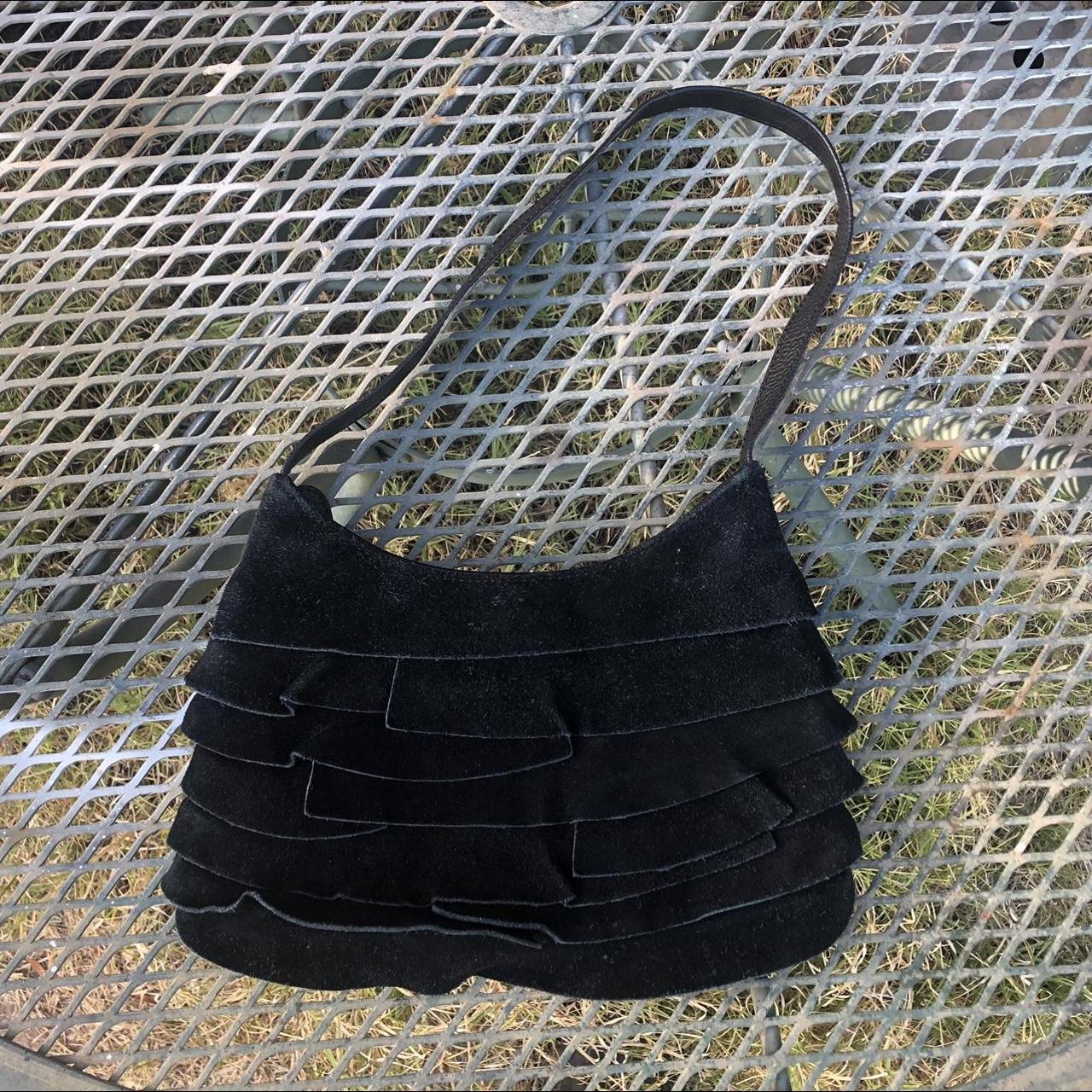 Vintage Coldwater Creek Black Leather Bag! Black... - Depop