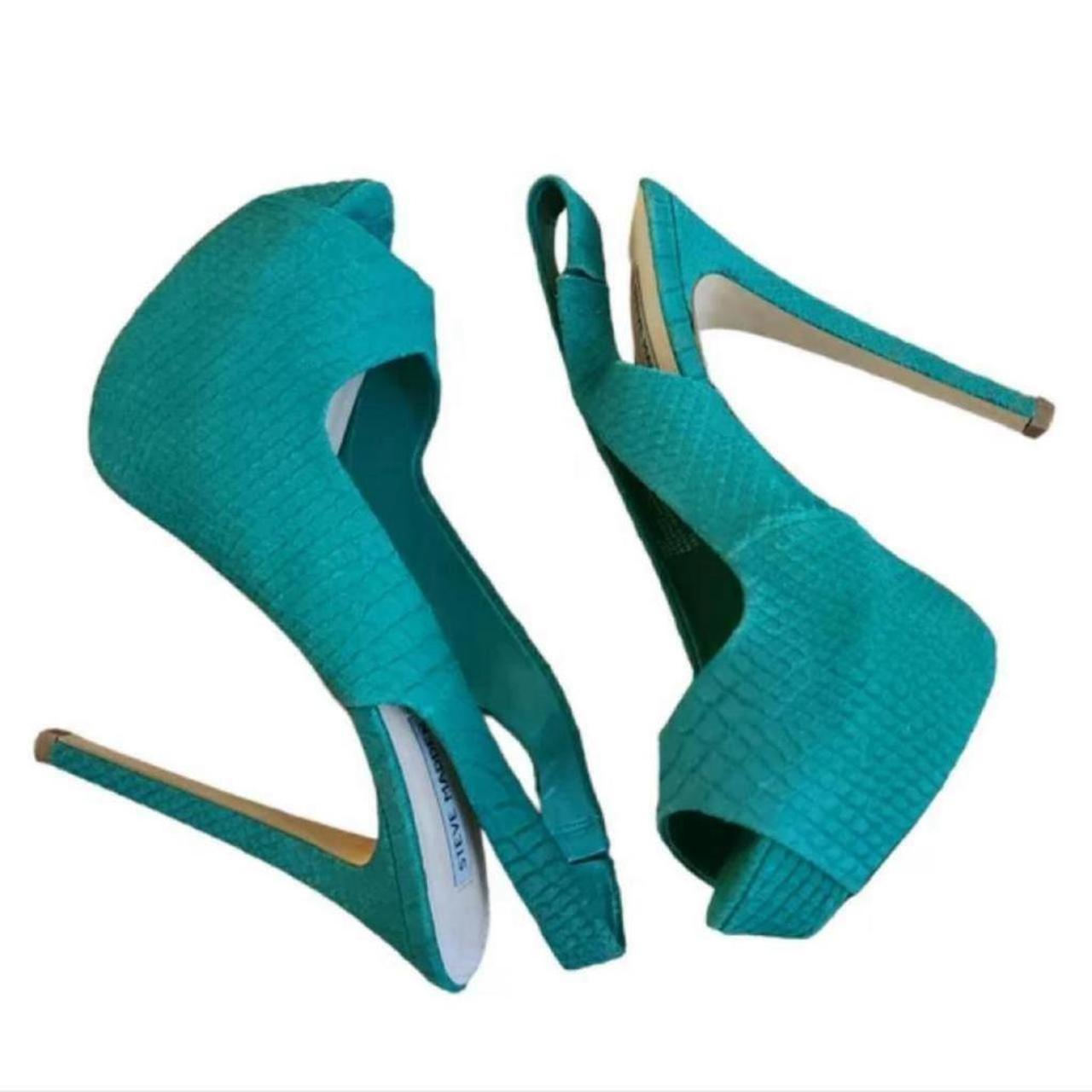 Steve madden teal on sale heels