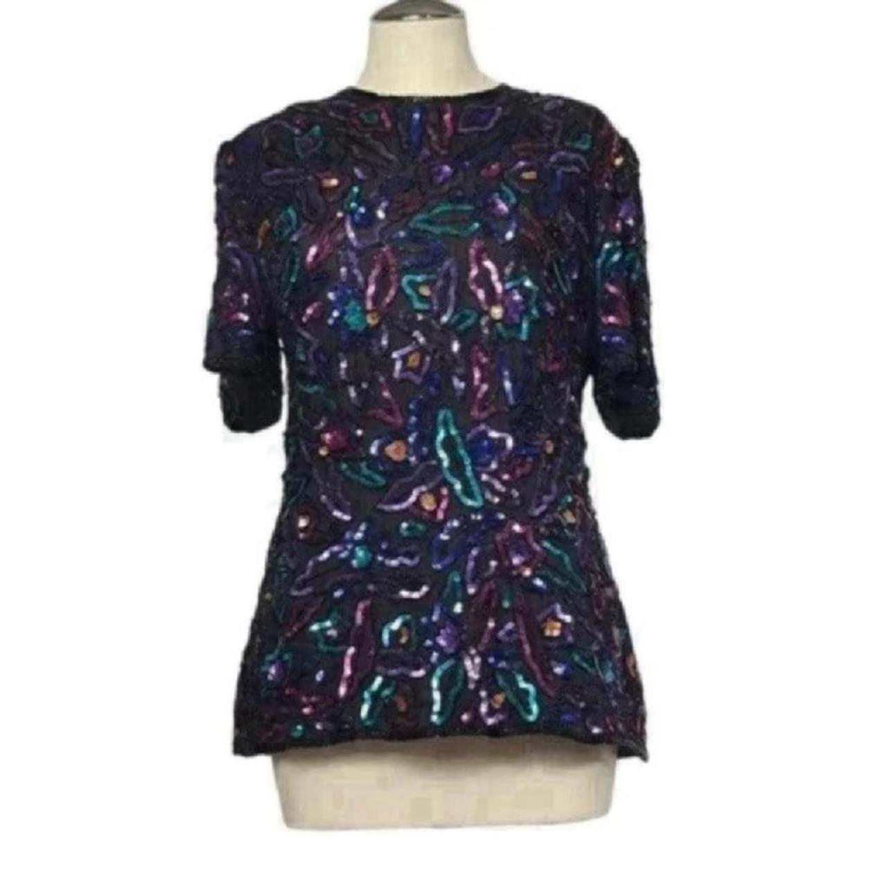 Scala Women's Blouse - Multi - L – Scala blouse h… - image 1