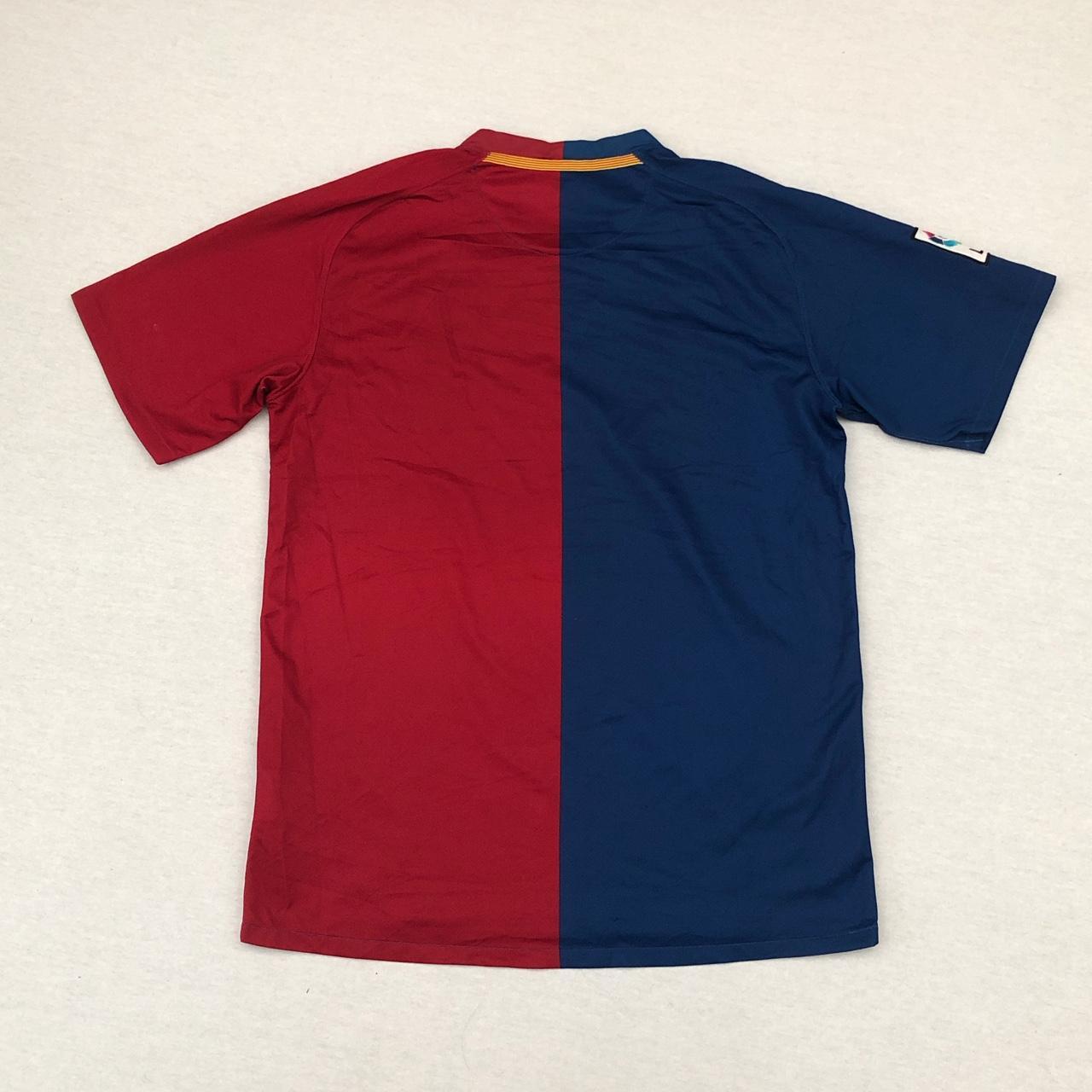 Nike Men's Blue and Red Tshirt Depop
