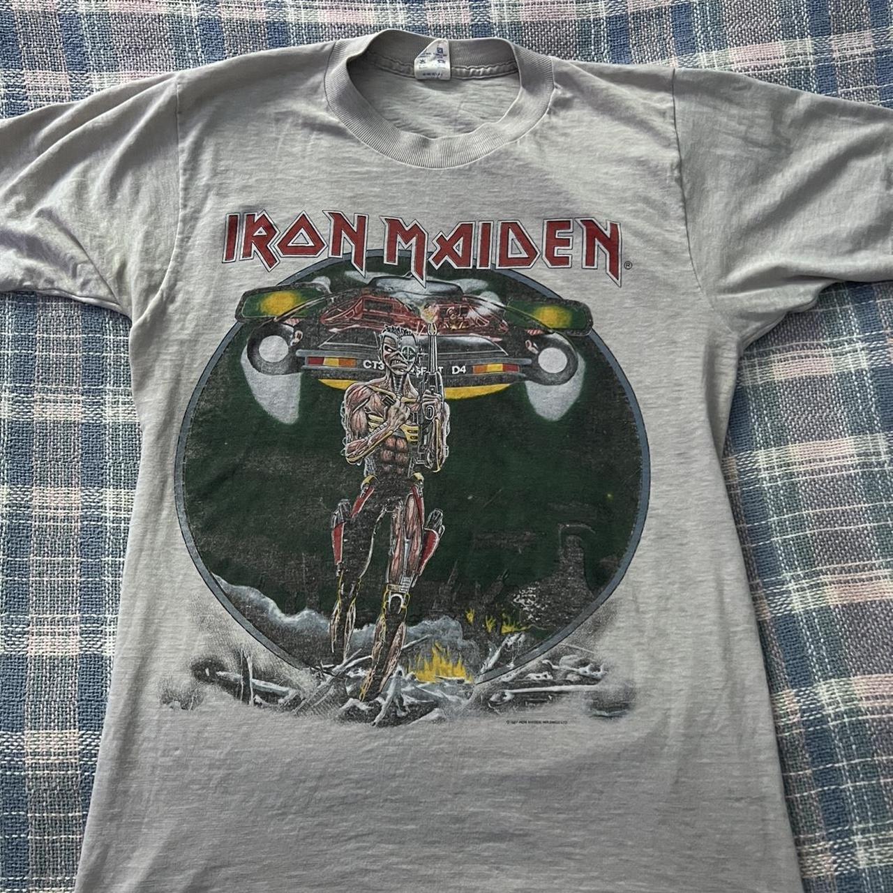 Vintage Iron Maiden Shirt >from 1987 >size M >never... - Depop