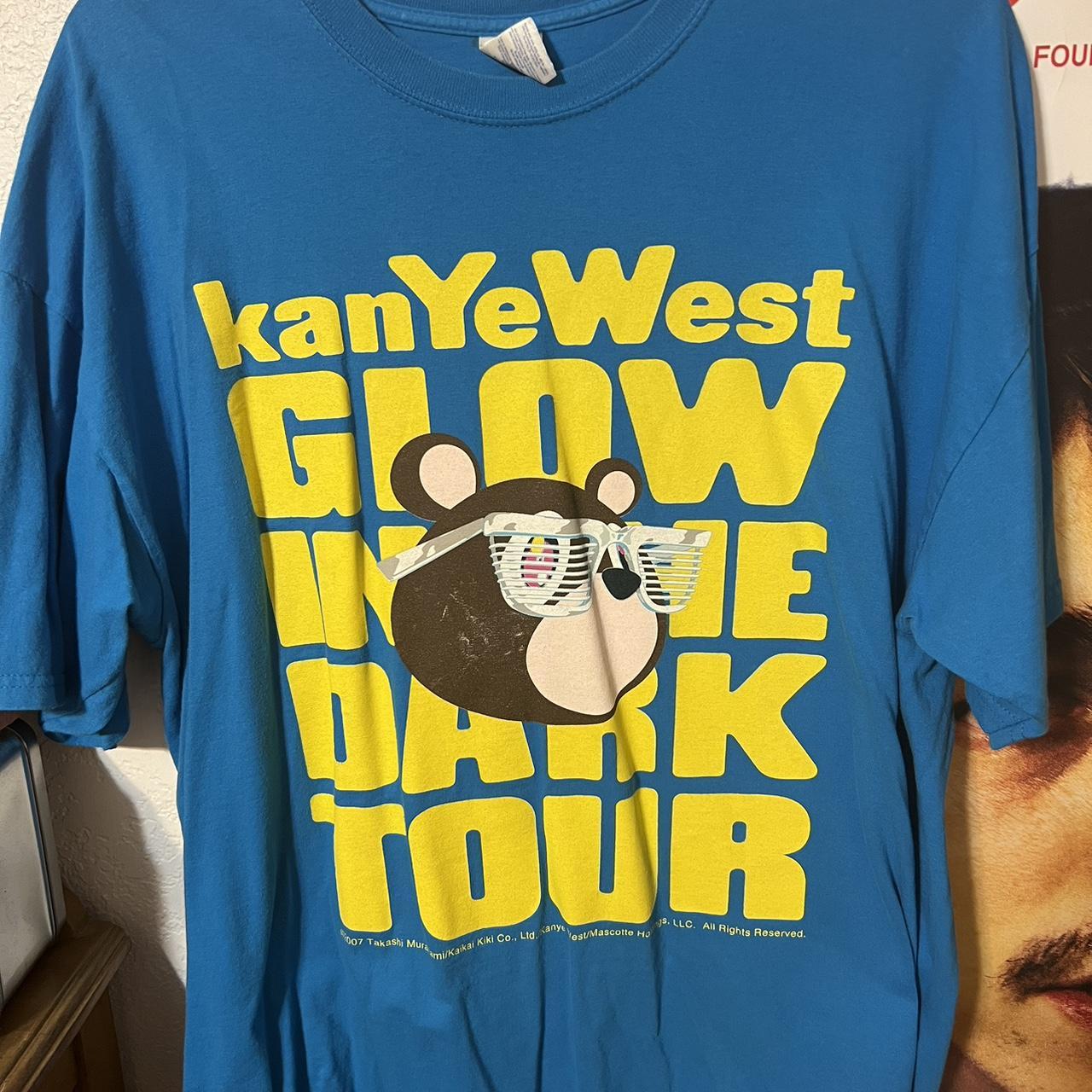 Kanye West Takashi Murakami Glow In The Dark Tour T-shirt Size S