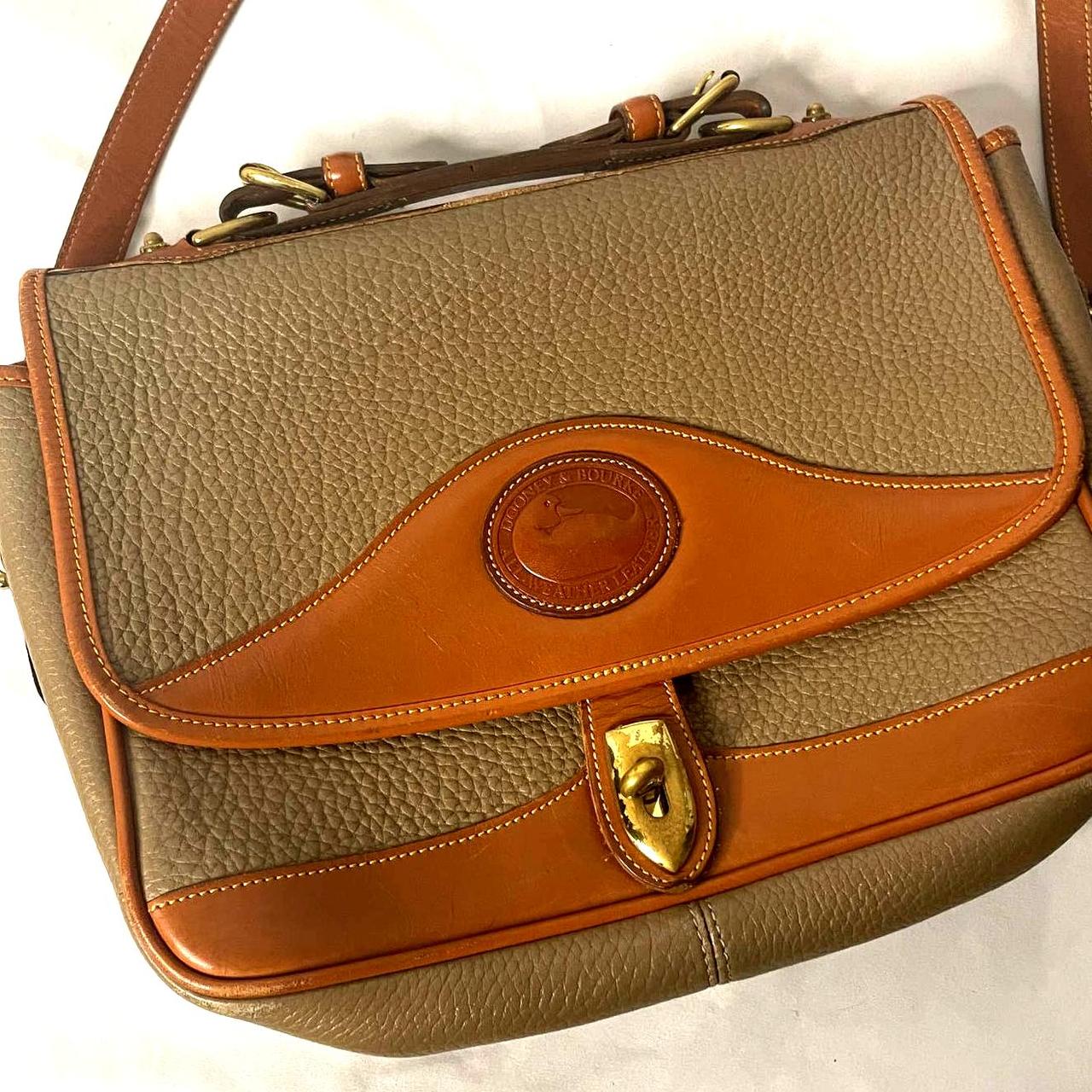 Dooney outlet & Bourke Gray Brown Leather