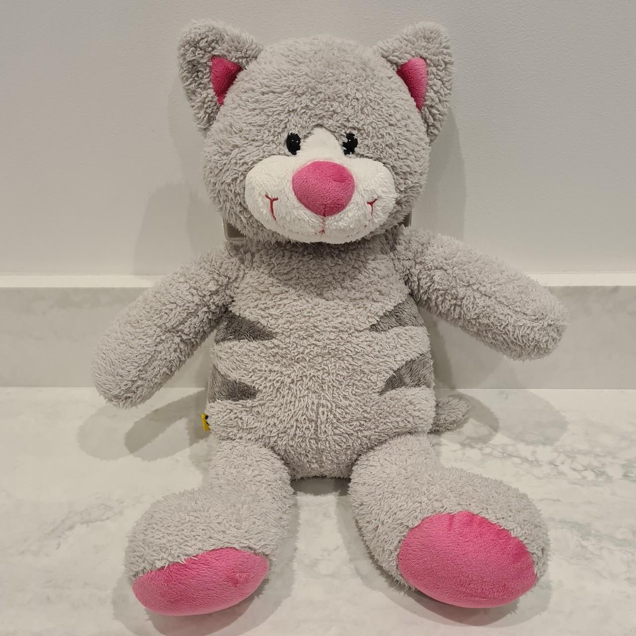 Snazzy Kitty build a bear. Grey cat with stripes and... Depop