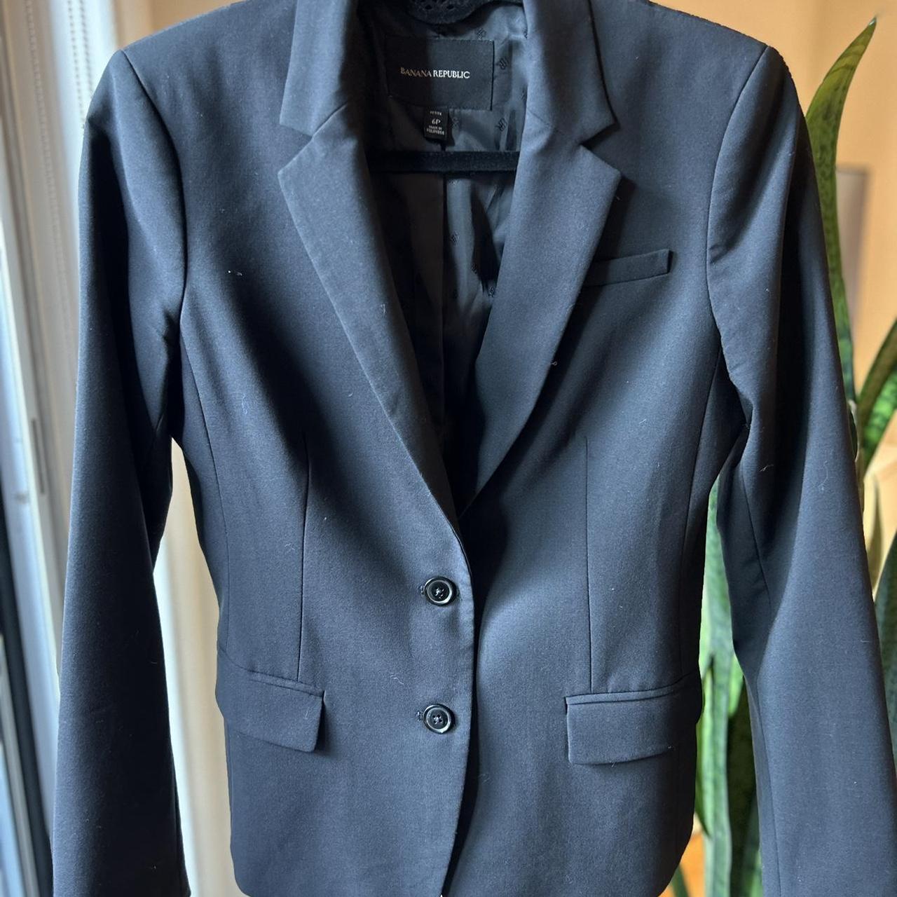 Banana Republic Women's Black Tailored-jackets | Depop