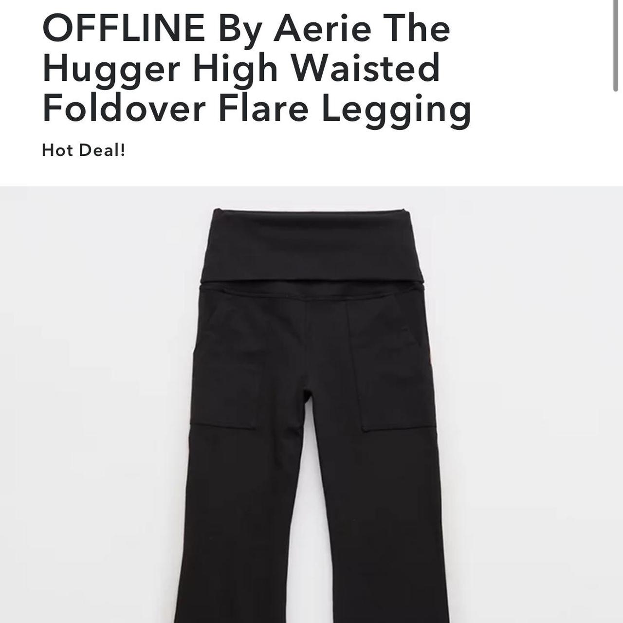 OFFLINE By Aerie The Hugger High Waisted Foldover Flare Legging