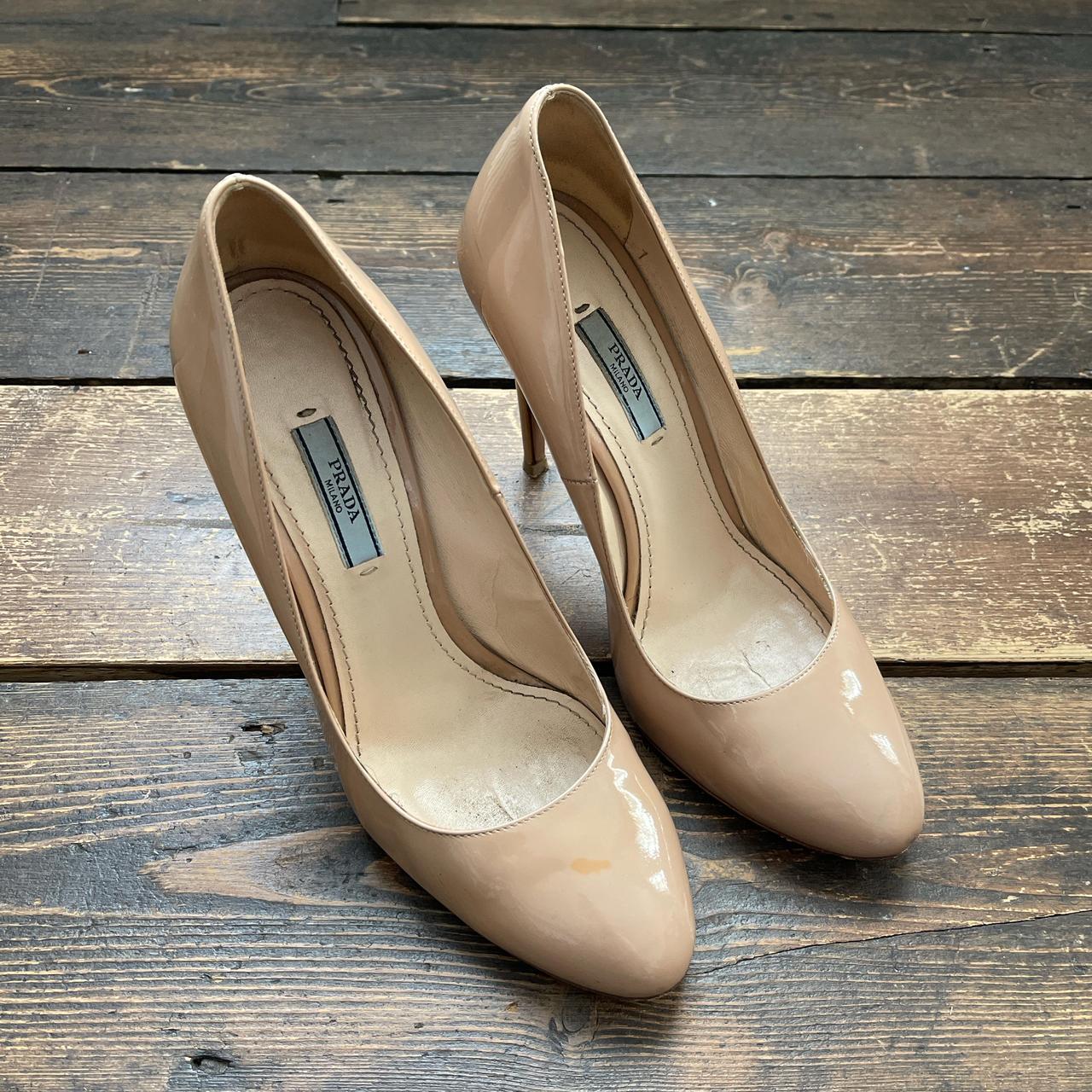 Prada nude heels size 7. Beautiful nude tone