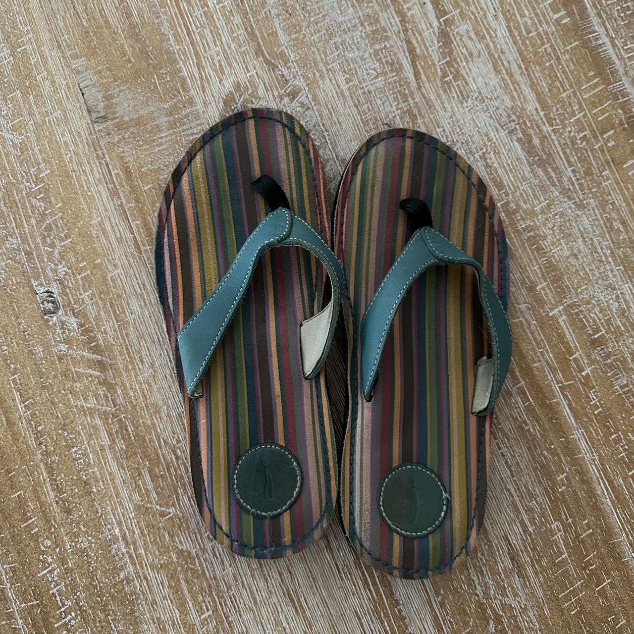 Privo Clarks multicolor stripped sandals Rainbow. Depop