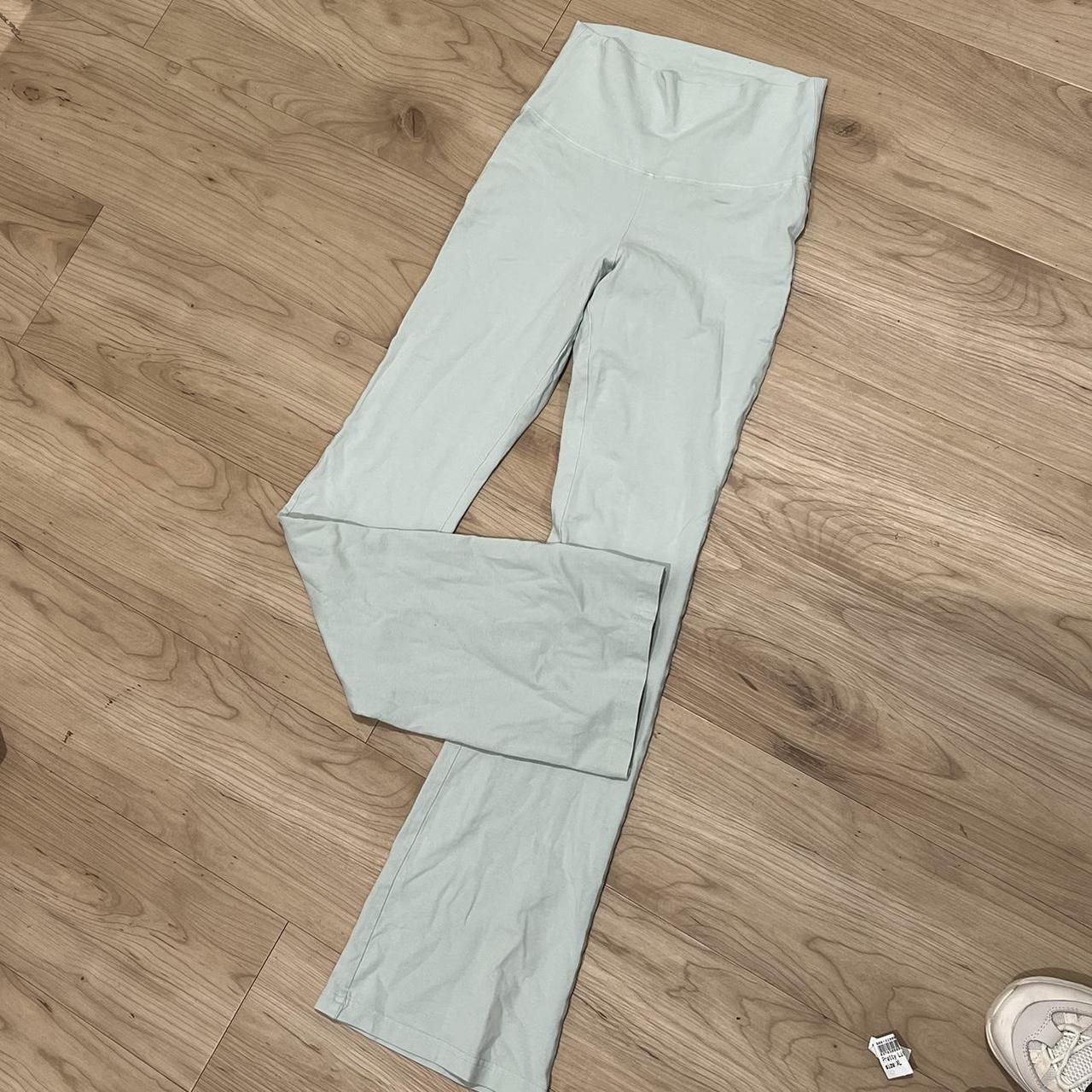 aritzia tna yoga pants light mint green color size... Depop
