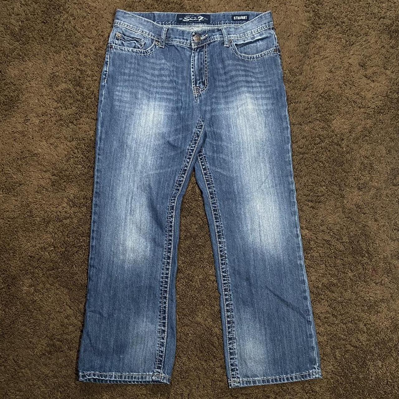 Seven7 mens straight leg jeans Size- 36/32 (inseam-... - Depop
