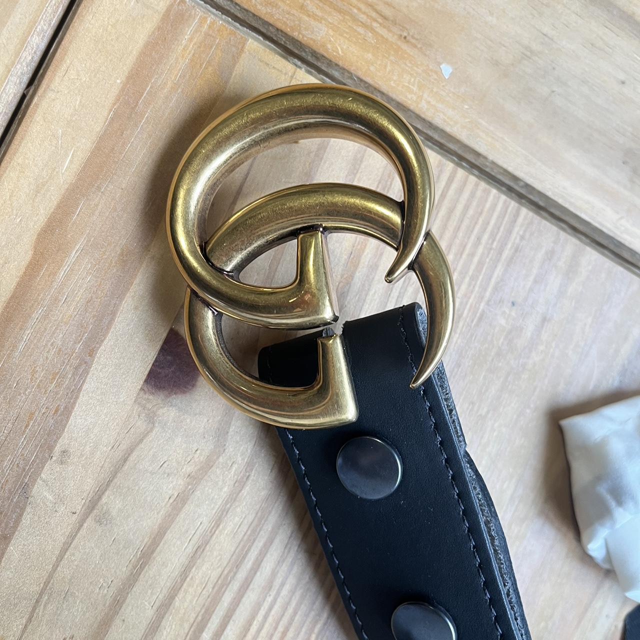 mens gucci belt with gold buckle