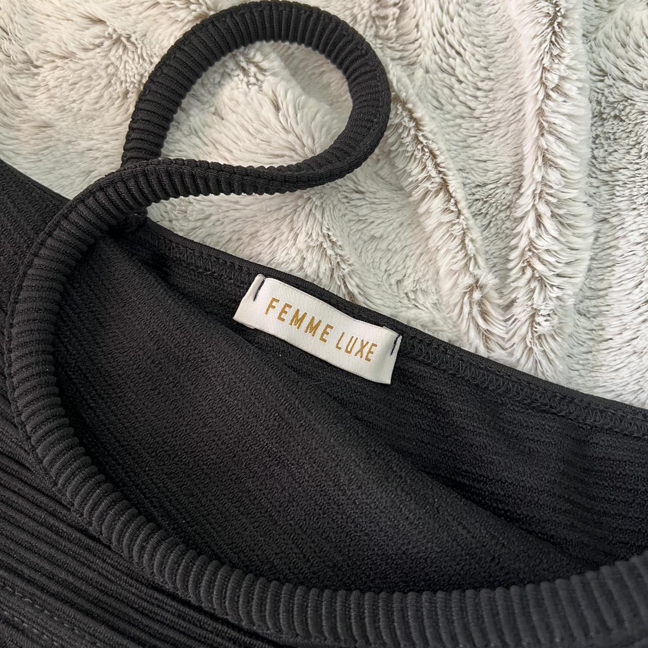 Femme Luxe Women's Black Crop-top (3)
