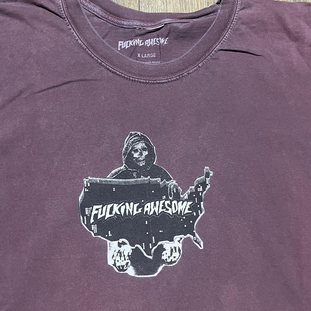 Fucking Awesome Grim reaper usa tshirt Size XL - Depop