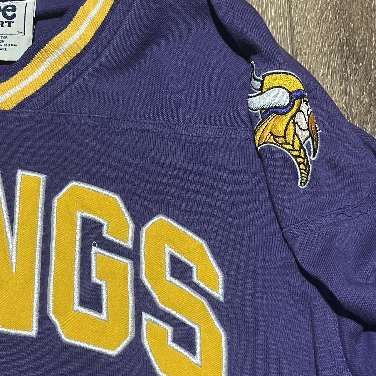 Purple Minnesota Vikings spellout hoodie! This is so - Depop