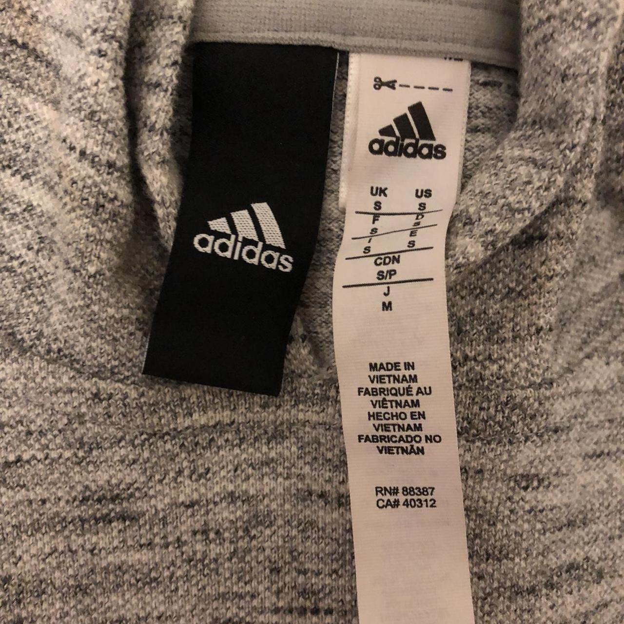 ADIDAS GREY MARBLE HOODIE super thick and good... - Depop