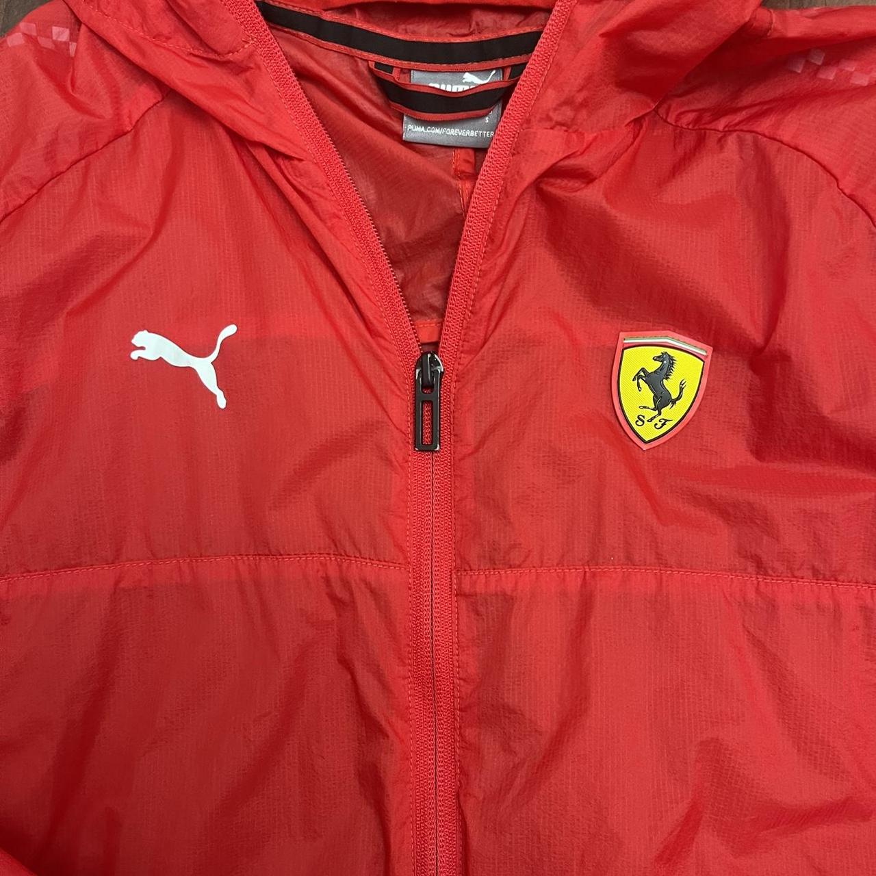 Ferrari Men's Red and Orange Jacket (2)