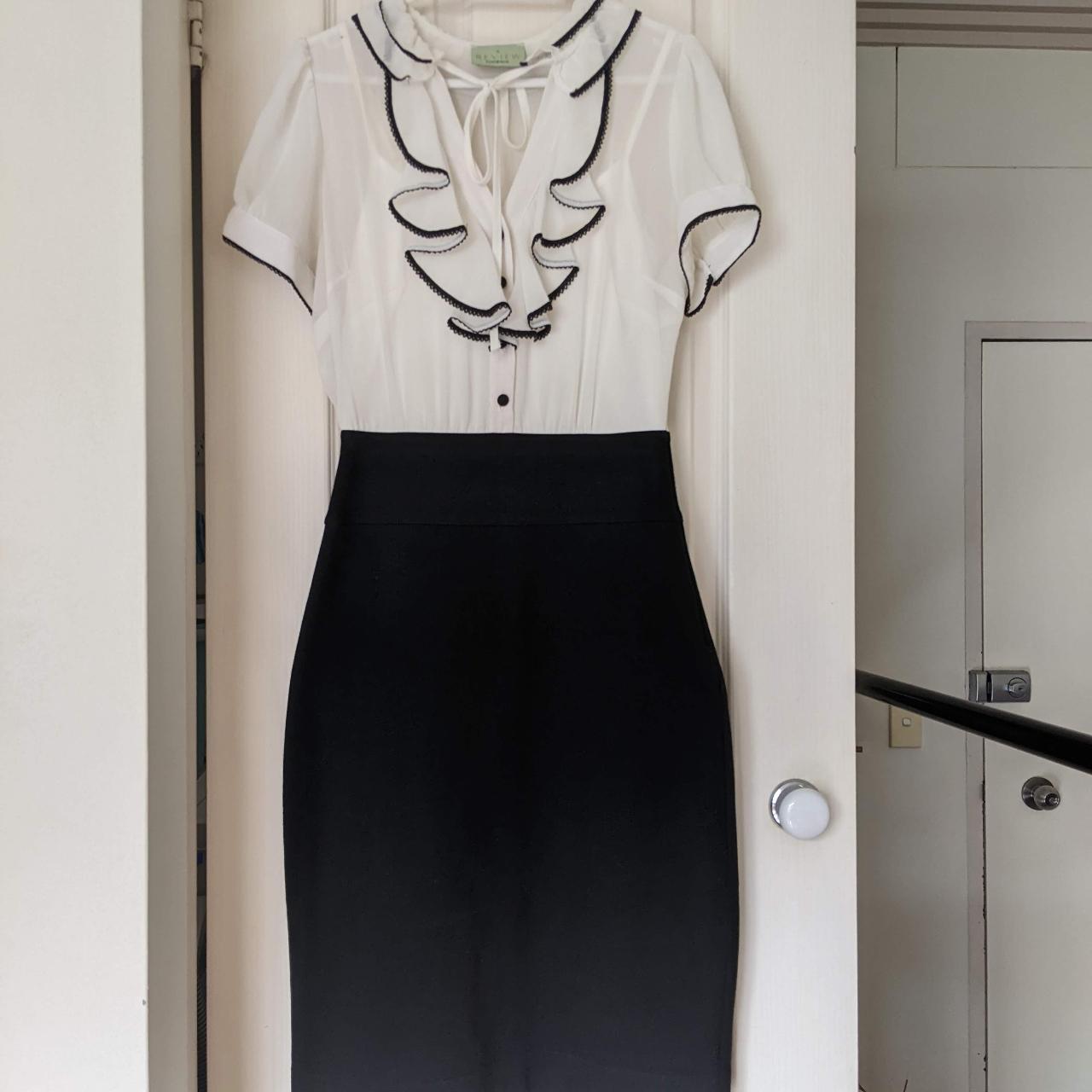 Review dress size 8. Has some light spots which I... Depop