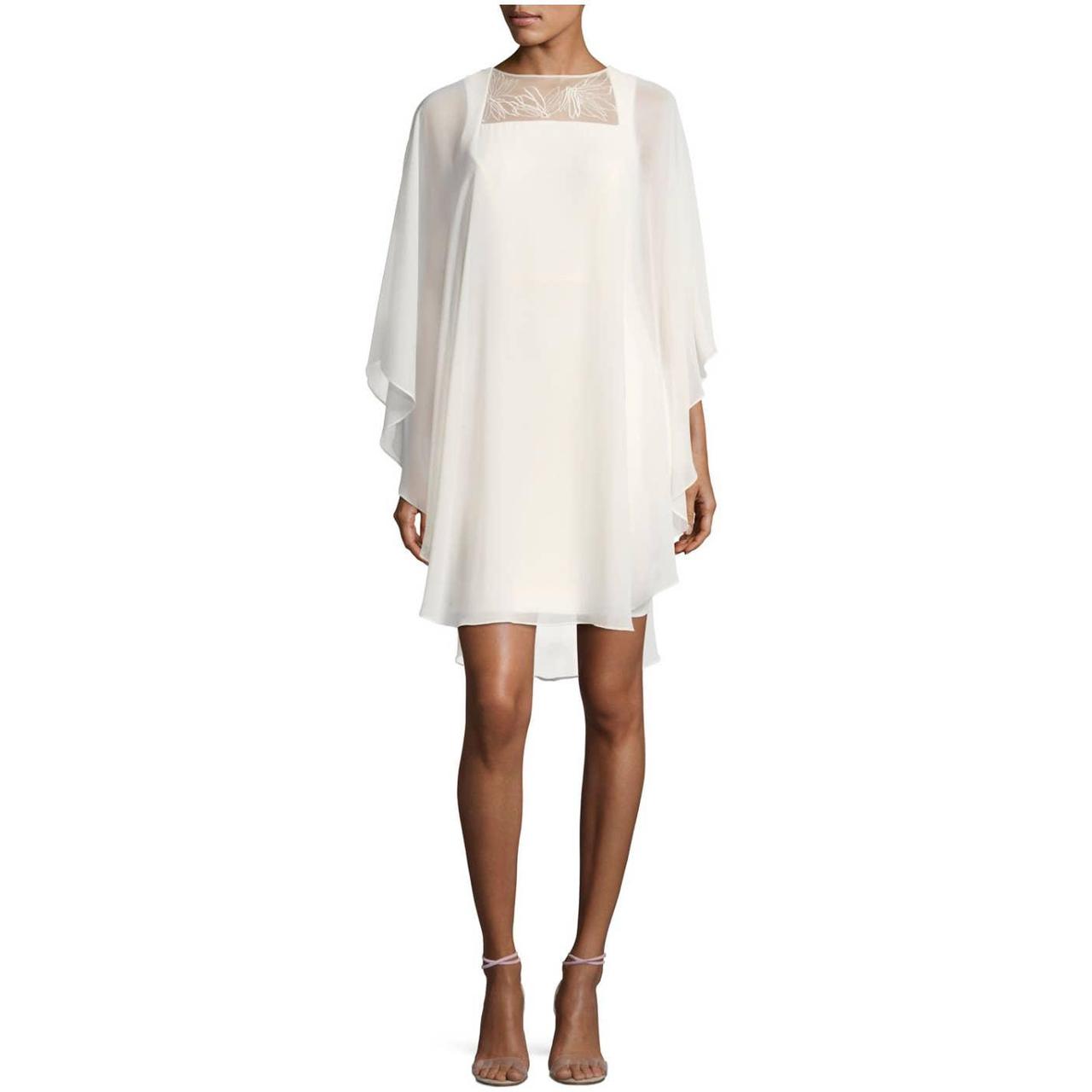 Halston heritage ivory on sale dress