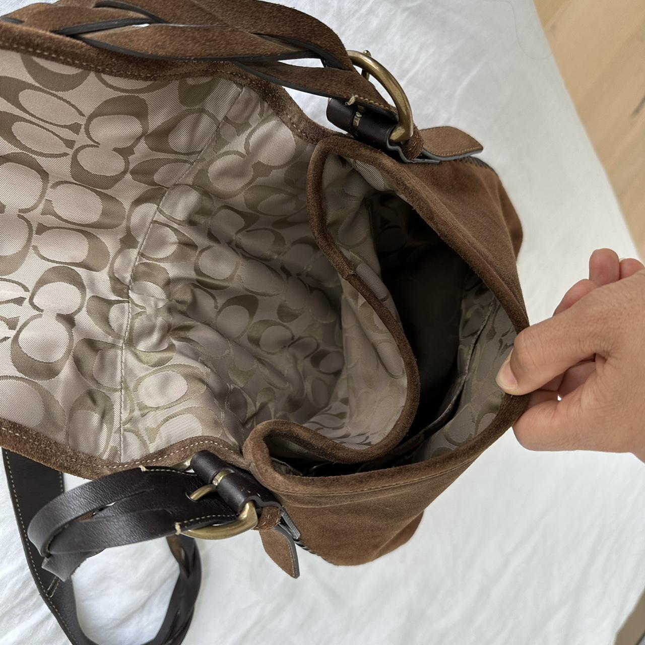 Vintage Coach suede tassel shoulder bag Excellent | Depop