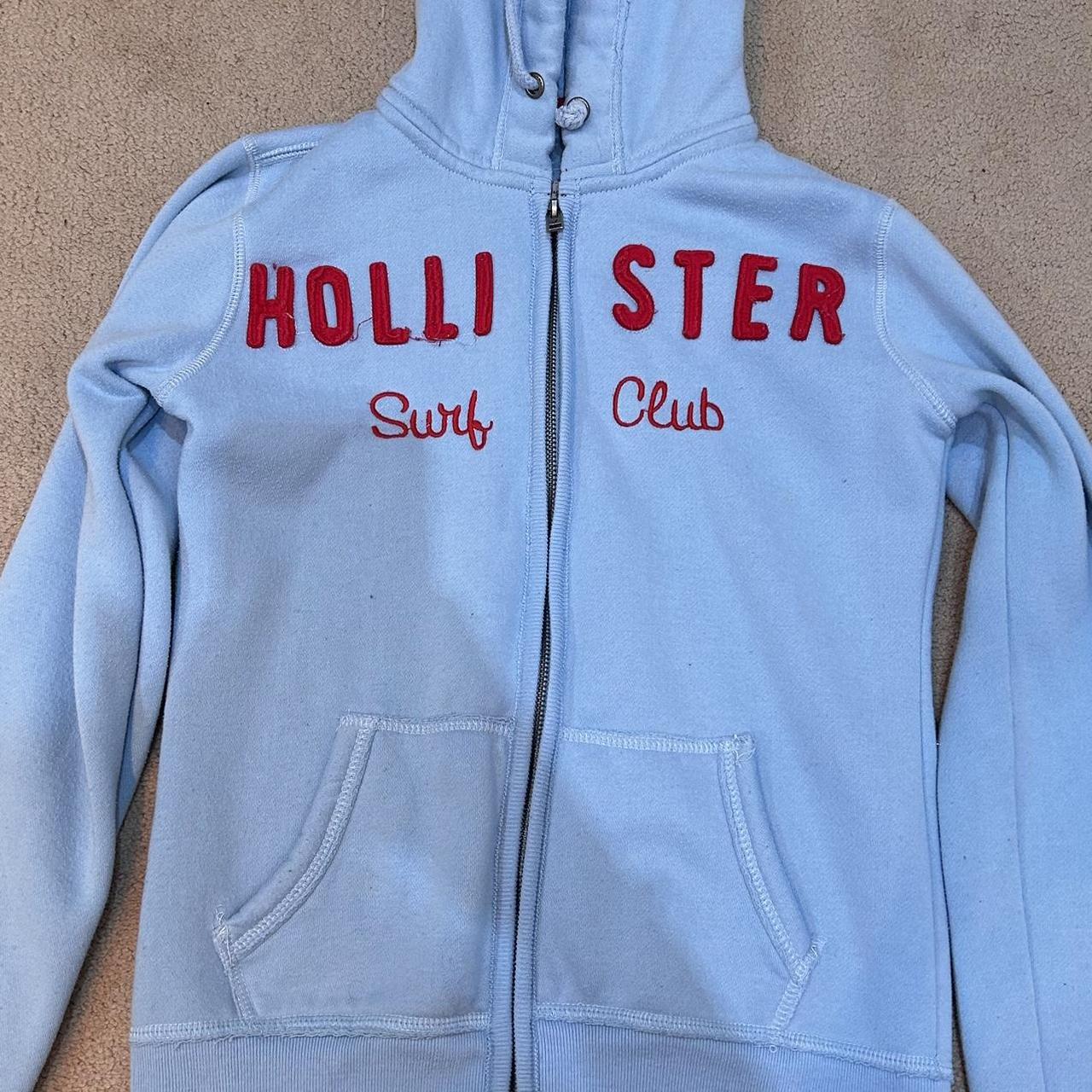 Hollister blue hoodie online women's