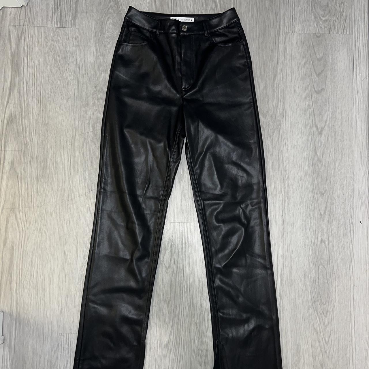 leather pants men zara