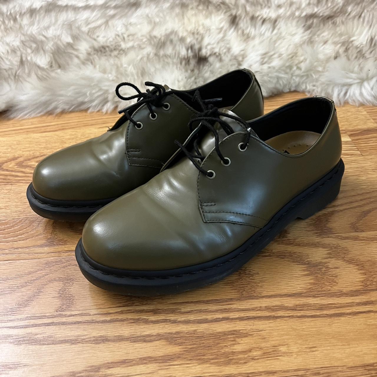 olive green doc martens