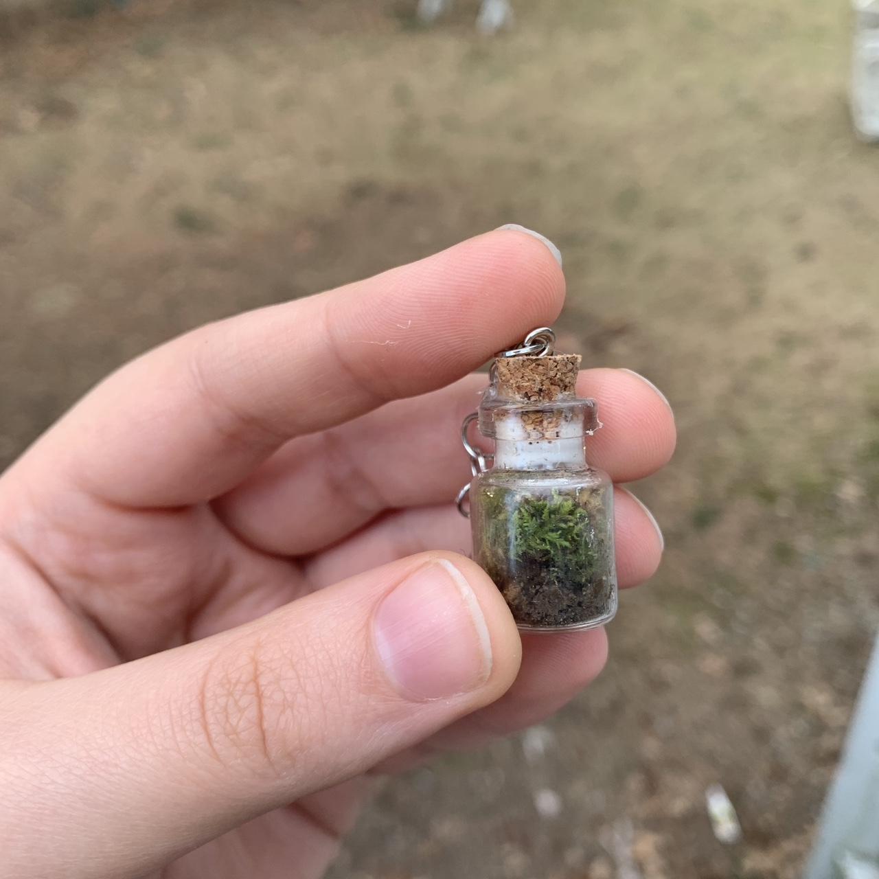 Handmade terrarium keychain 🍃 Mini bottle Depop