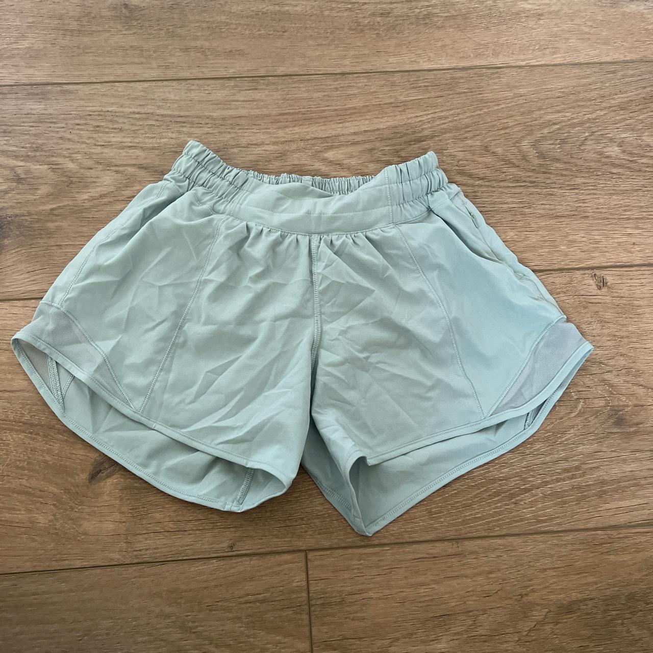 mint green lulu hotty hots! only worn once, just too... Depop