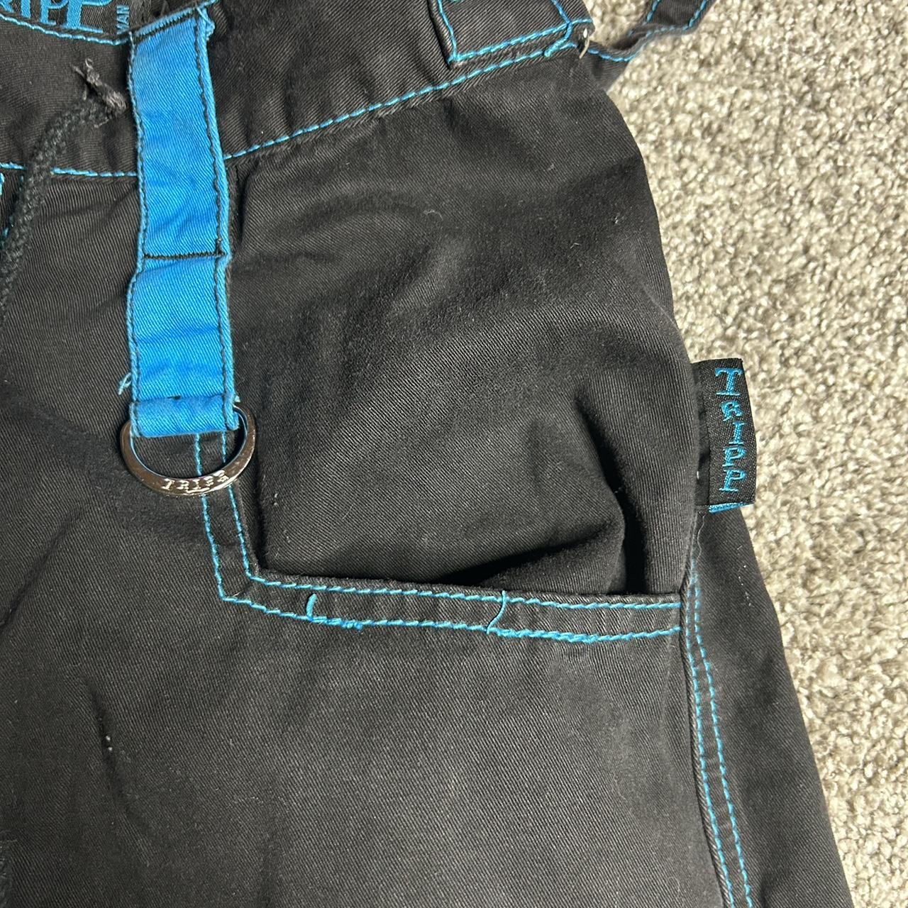 Tripp Black & Blue Chain Zip-Off Pants