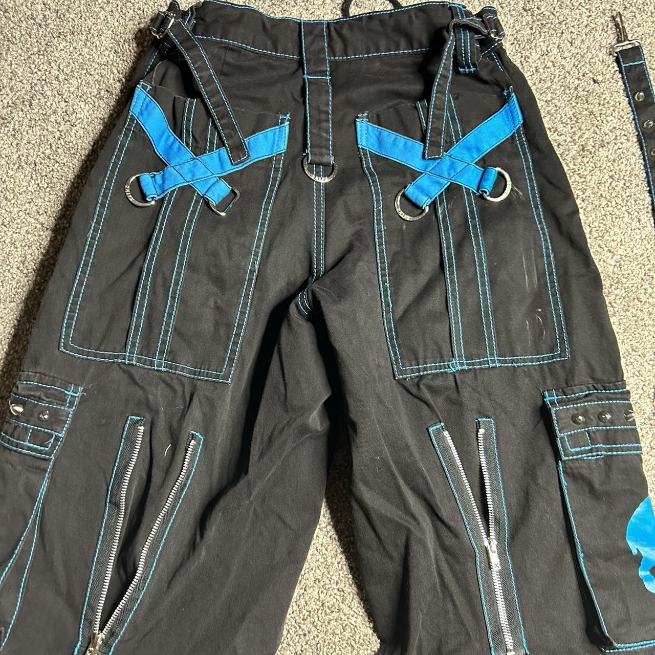 Tripp Black & Blue Chain Zip-Off Pants