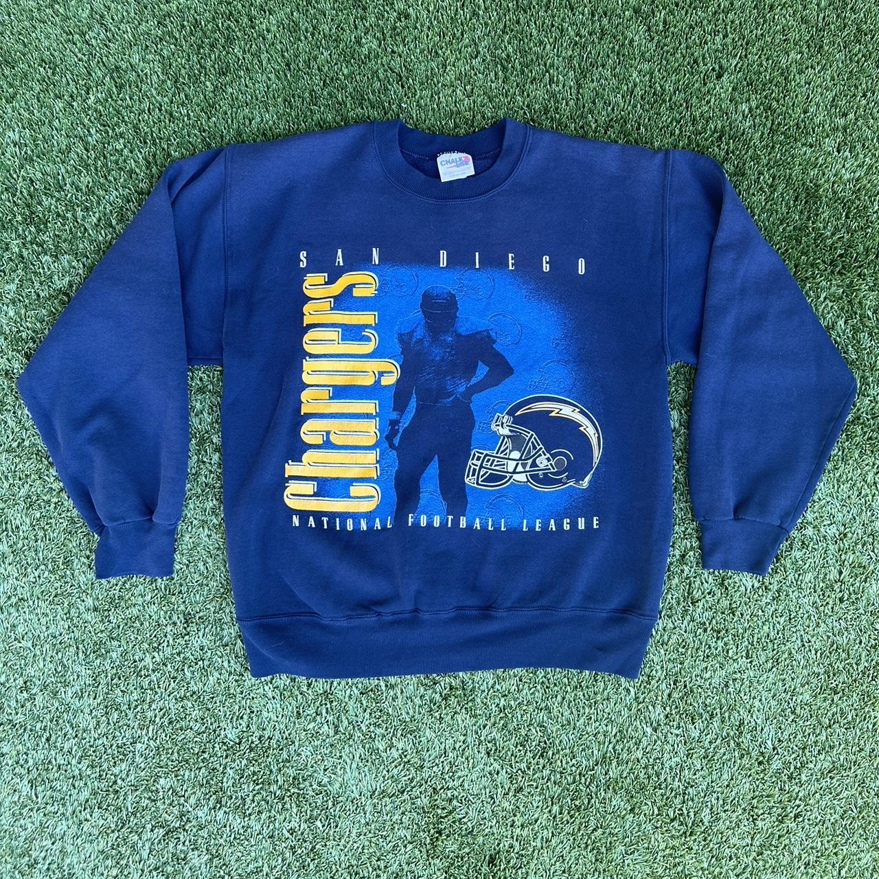 Vintage 90's Russell San Diego Chargers NFL tshirt - Depop