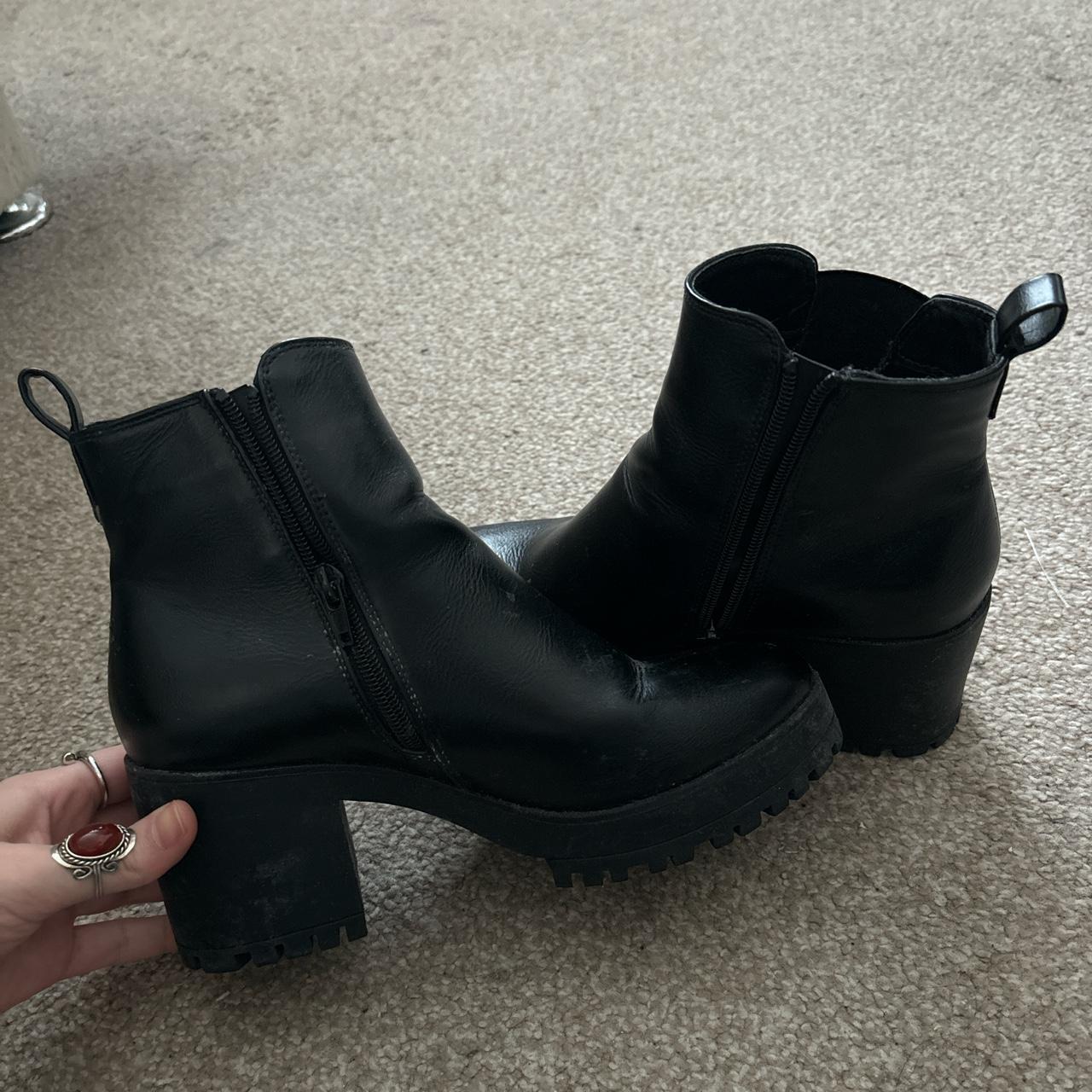 Missguided platform boots best sale