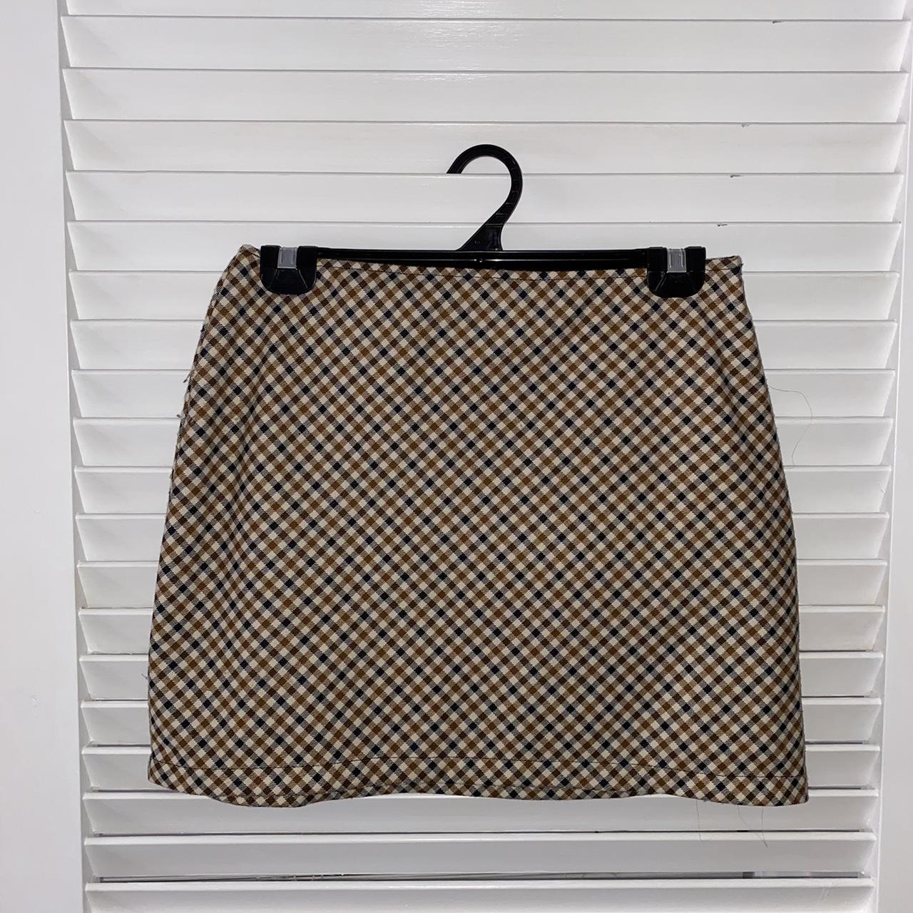 Glassons Women's Brown and Tan Skirt Depop